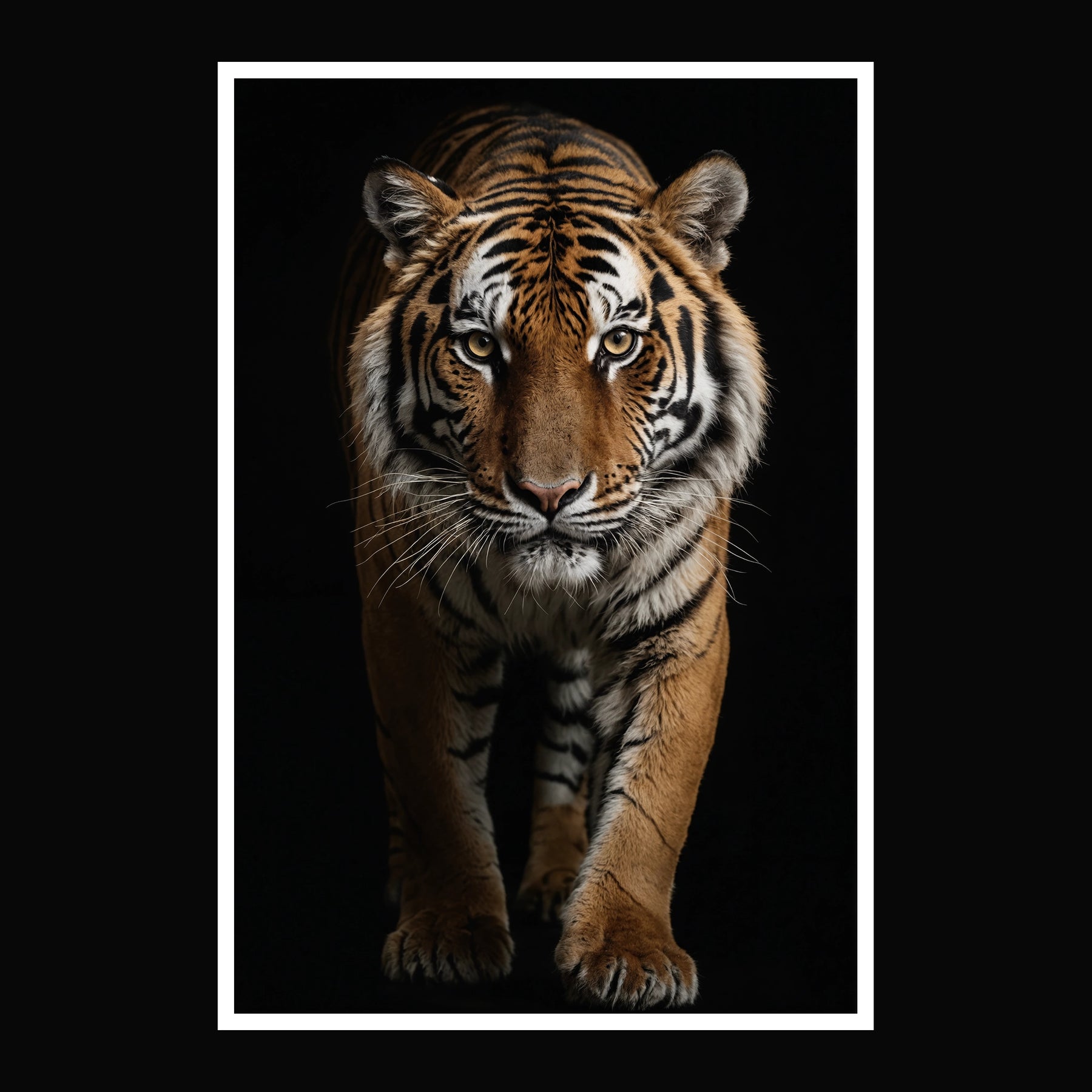 #1 Caesar | Tiger Poster - Full Body Front View | 1 of 1000