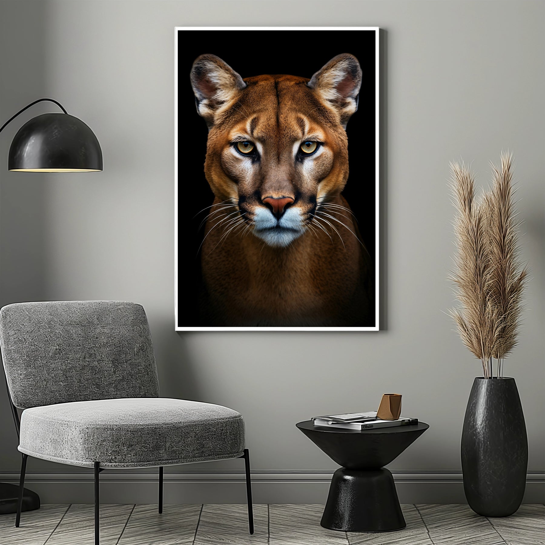 #5 Shadow | Mountain Lion / Cougar Poster - Portrait Front View | 1 of 1000