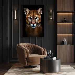 #5 Shadow | Mountain Lion / Cougar Poster - Portrait Front View | 1 of 1000